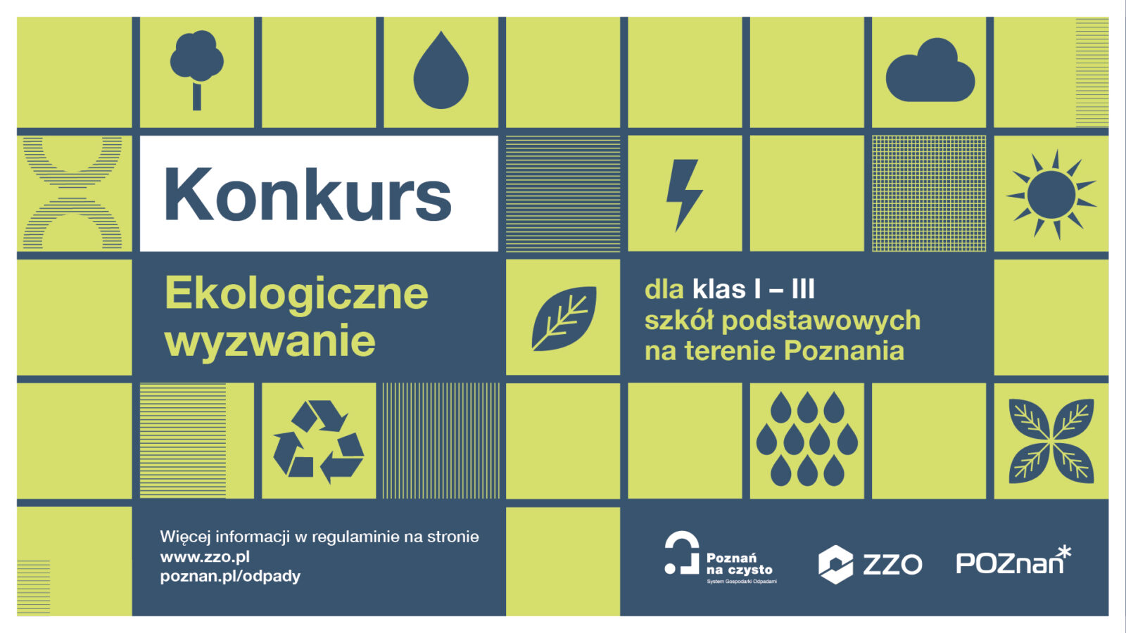 Plakat konkursu "Ekologiczne wyzwanie"