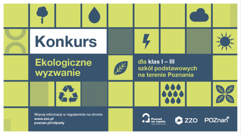 Plakat konkursu "Ekologiczne wyzwanie"