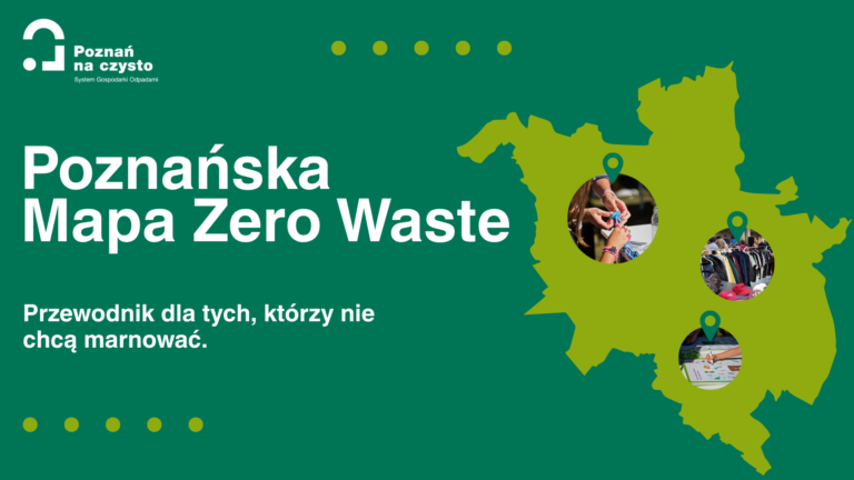 plakat promujący Poznańską Mapę Zero Waste